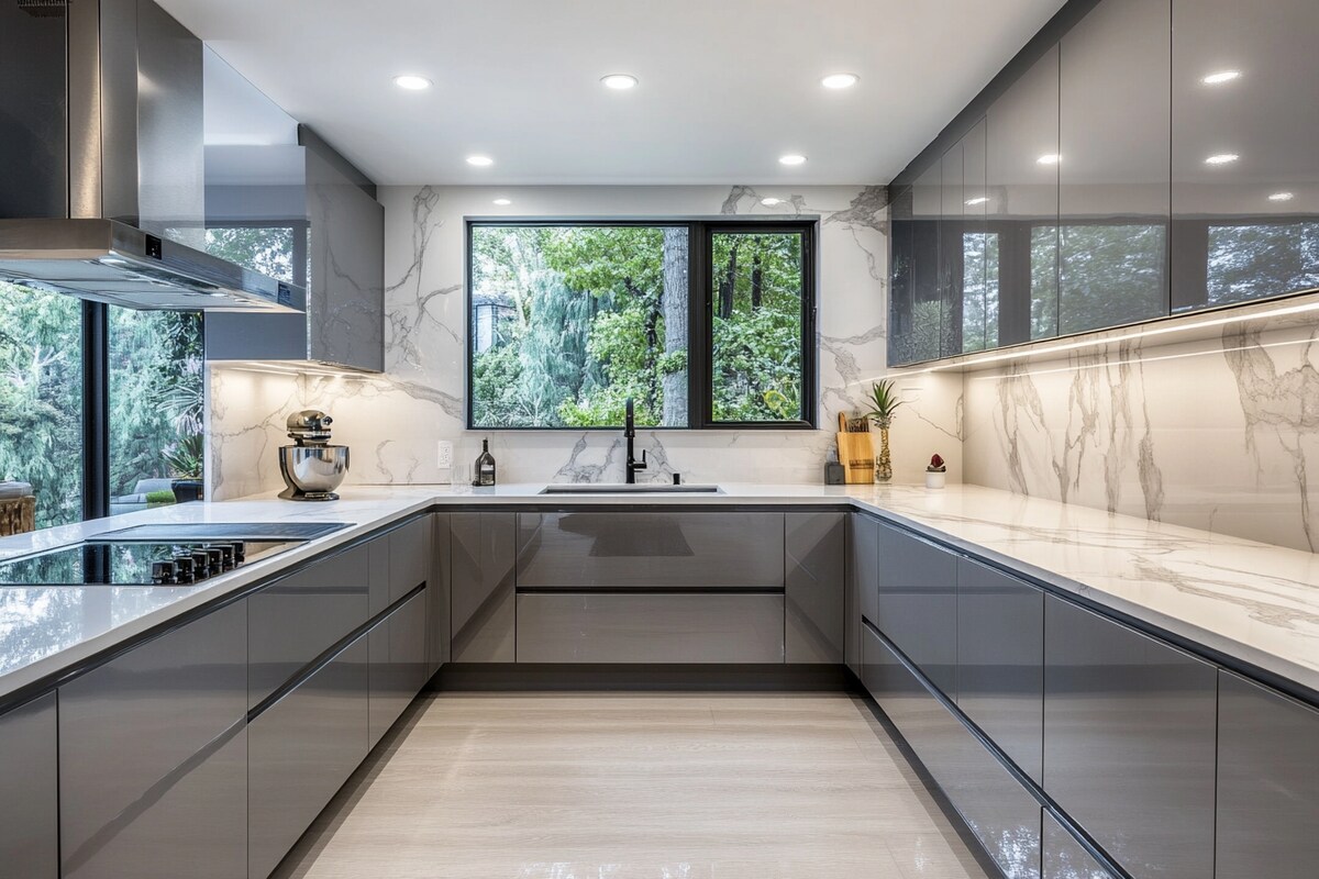 U-Shaped Kitchen Design